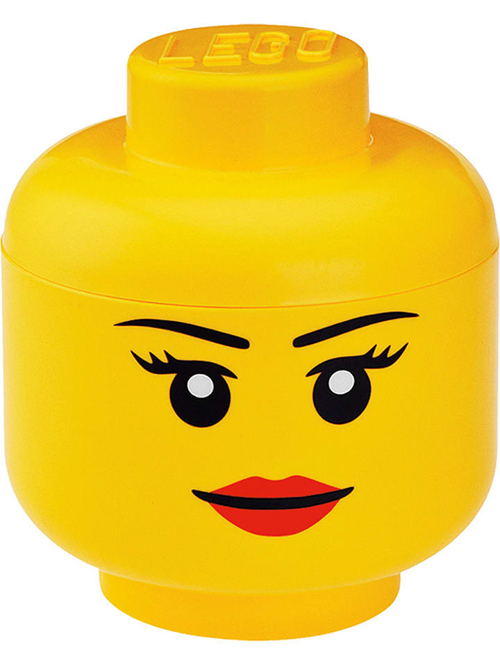 LEGO Pojemnik "Girl" w kolorze żółtym - wys. 18,5 x Ø 16 cm rozmiar: onesize