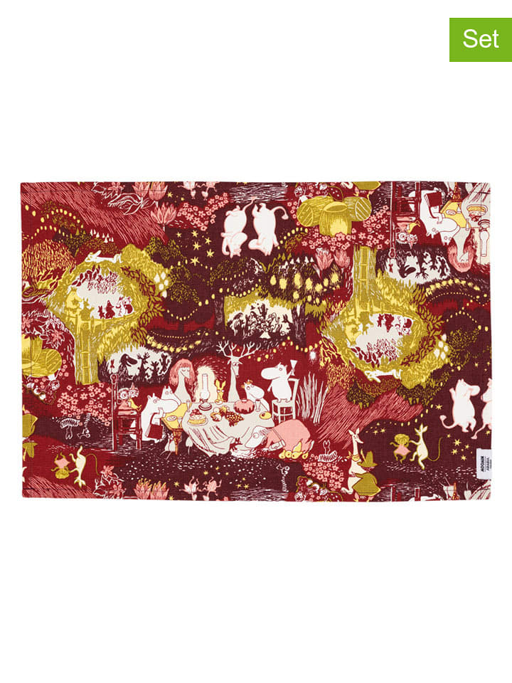 Moomin Podkładka stołowa w kolorze czerwono-żółtym - 31 x 46 cm rozmiar: onesize