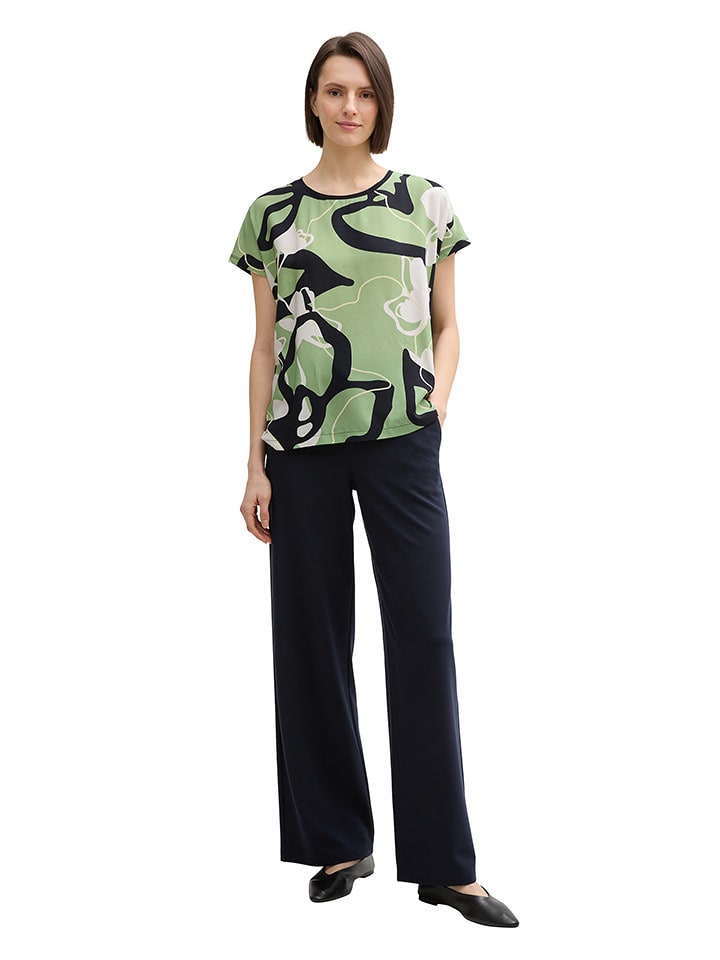 Tom Tailor Koszulka w kolorze zielono-czarnym rozmiar: M