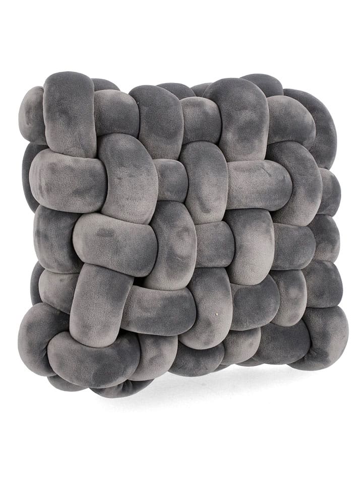 Bizzotto Poduszka "Entwine" w kolorze szarym - 30 x 30 cm rozmiar: onesize