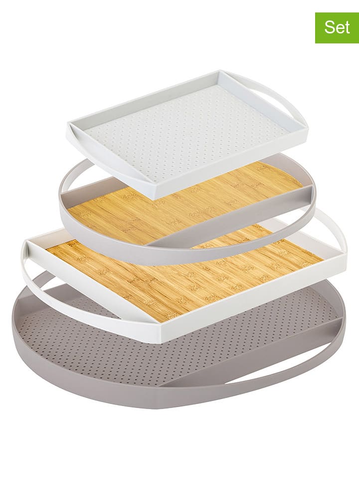 Vigar Tace (4 szt.) "Flap" w kolorze białym, szarym i brązowym rozmiar: onesize