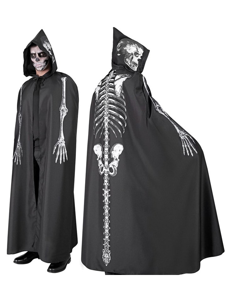 Widmann Kostium "Skeleton coat with hood" w kolorze czarnym rozmiar: onesize