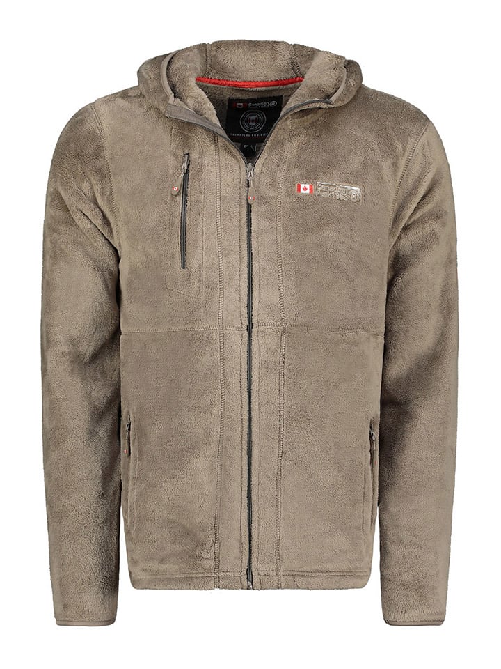 Canadian Peak Kurtka polarowa "Uploadeak" w kolorze szarobrązowym rozmiar: 3XL