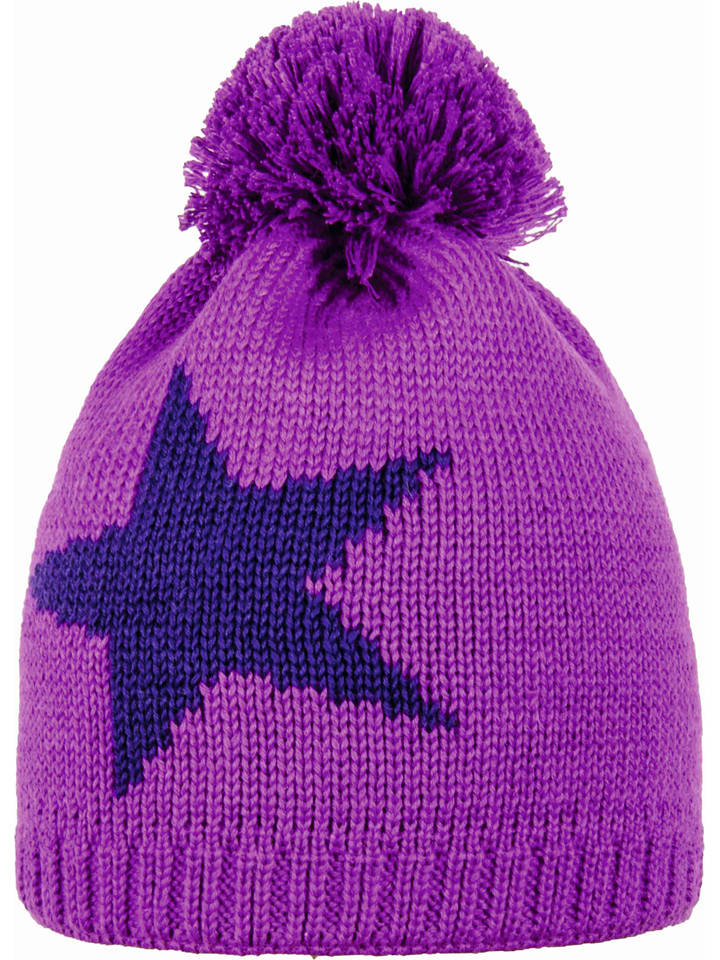 Döll Dzianinowa czapka w kolorze fioletowym rozmiar: 55 cm
