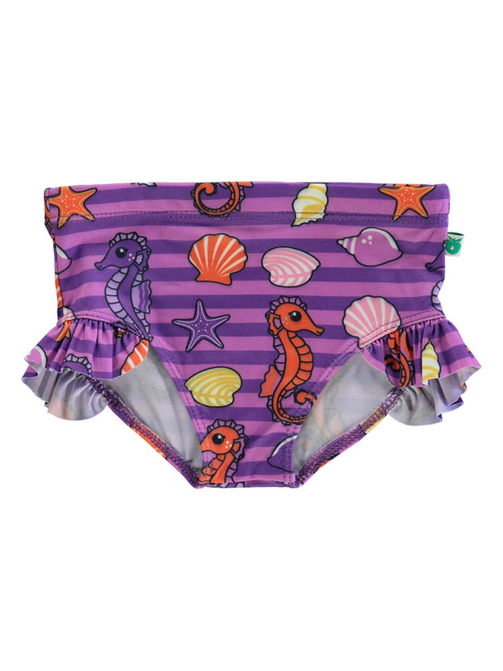 Småfolk Kąpielówki w kolorze fioletowym ze wzorem rozmiar: 134/140