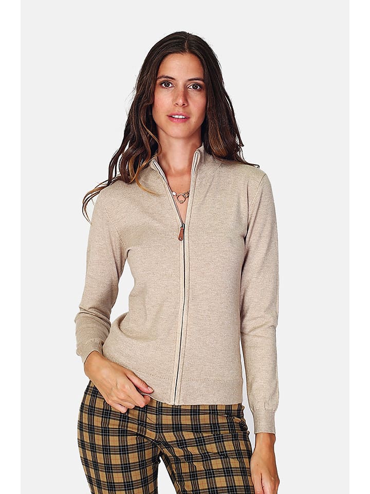 ASSUILI Kardigan w kolorze beżowym rozmiar: 34