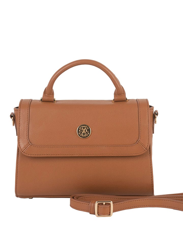 CXL by Christian Lacroix Skórzana torebka "Luna" w kolorze jasnobrązowym - 24 x 24 x 9,5 cm rozmiar: onesize