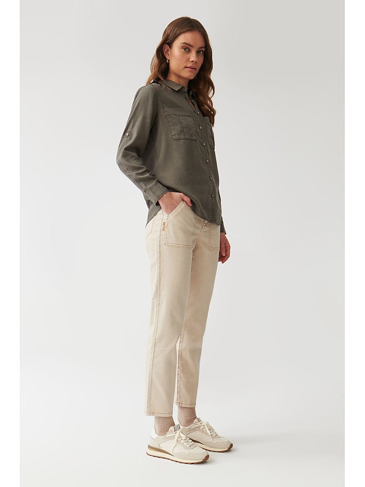 TATUUM Spodnie w kolorze kremowym rozmiar: 40