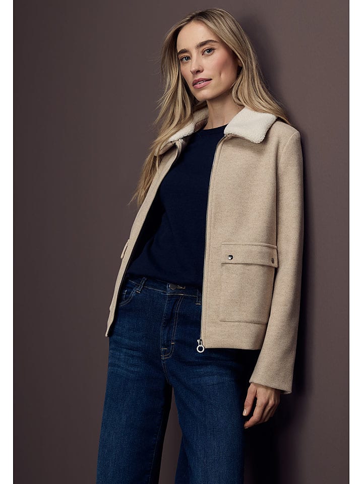 Street One Kurtka koszulowa w kolorze beżowym rozmiar: 46