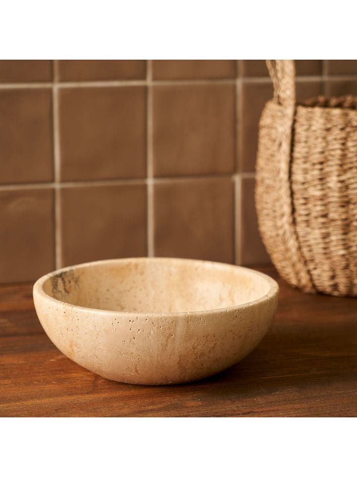 BELLA MAISON Miska dekoracyjna "Ephesus" w kolorze beżowym - wys. 7 x Ø 20 cm rozmiar: onesize