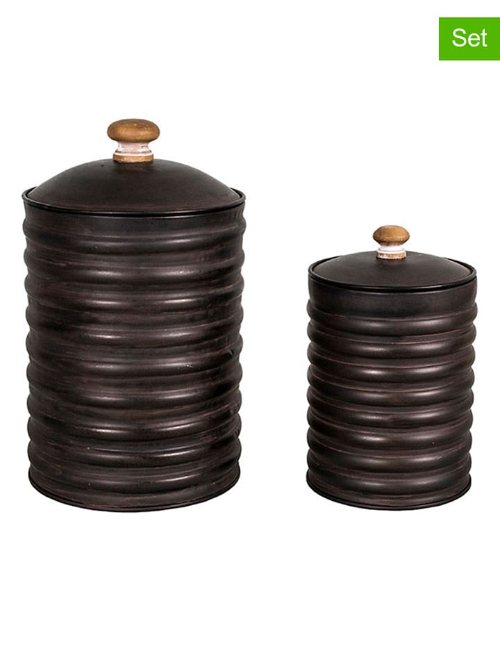 Anticline Pojemniki (2 szt.) w kolorze czarnym do przechowywania rozmiar: onesize