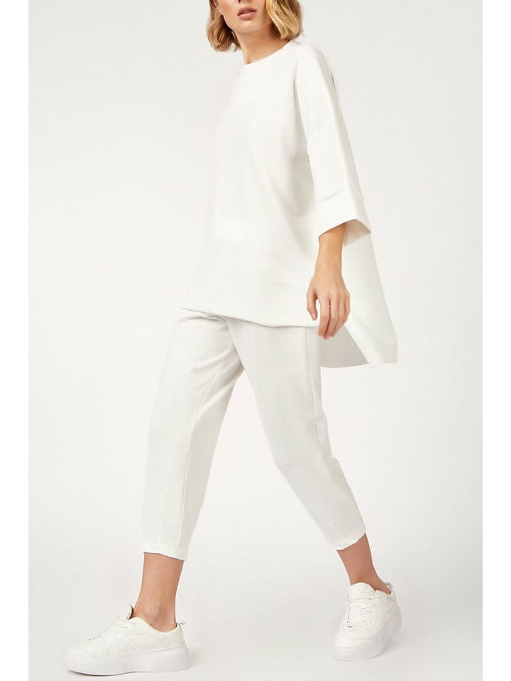 Milan Kiss 2-częściowy zestaw w kolorze kremowym rozmiar: XL