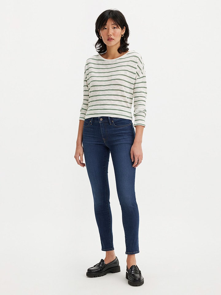 Levi´s Dżinsy "711" - Skinny fit - w kolorze granatowym rozmiar: W26/L30