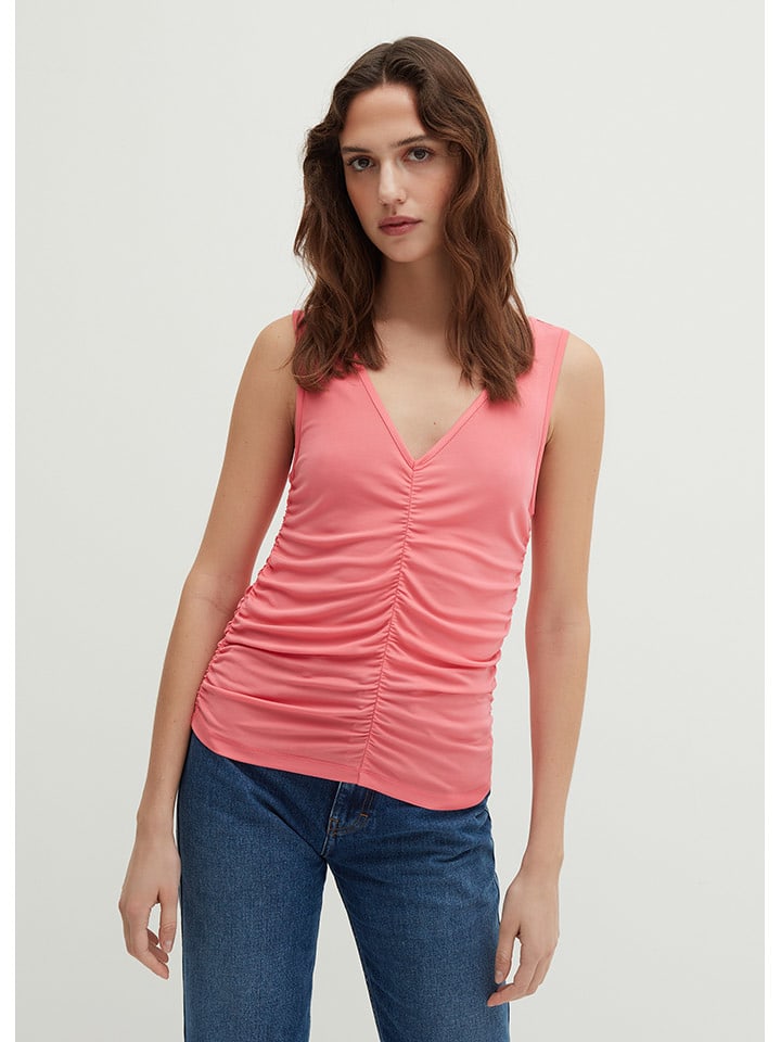 STEFANEL Top w kolorze jasnoróżowym rozmiar: XS