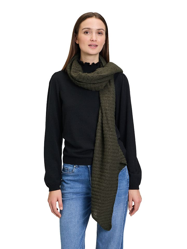 CARTOON Szal w kolorze khaki - 185 x 52 cm rozmiar: onesize