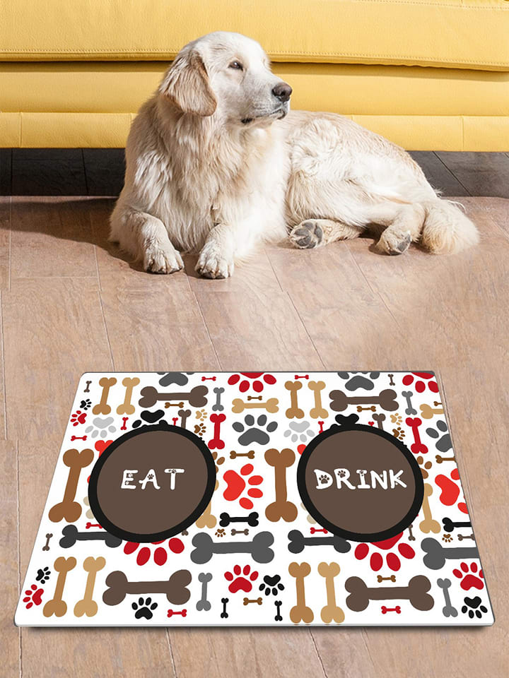Paws&Whiskers Podkładka ze wzorem pod miski - 40 x 60 cm rozmiar: onesize