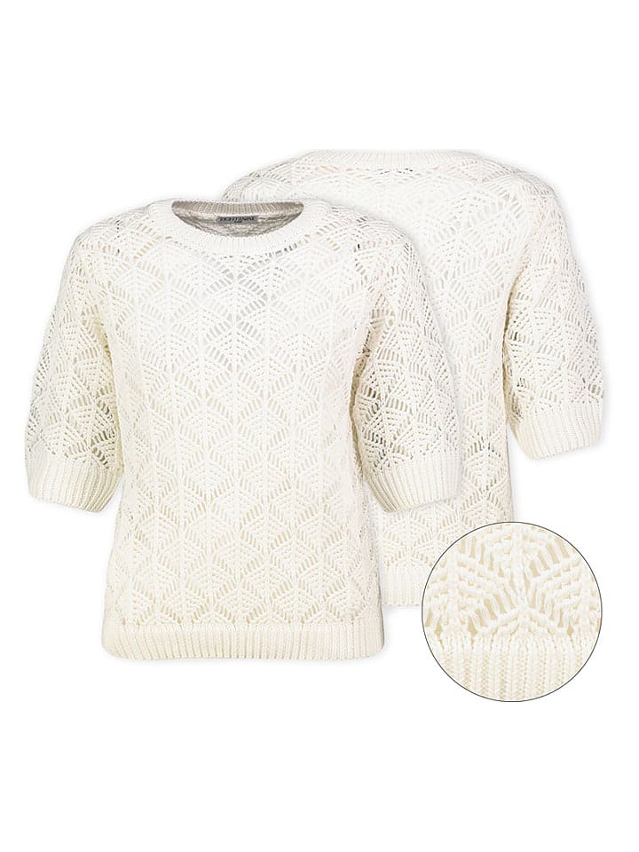 Eight2Nine Sweter w kolorze kremowym rozmiar: S/M