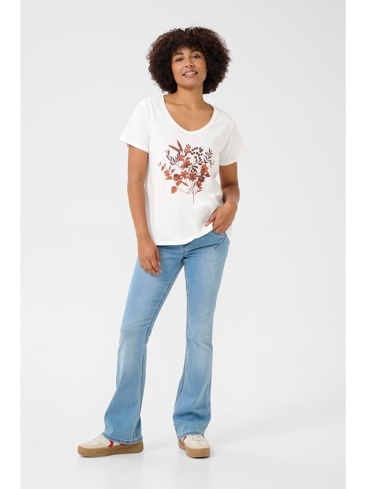 Kaffe Koszulka w kolorze białym rozmiar: XXL