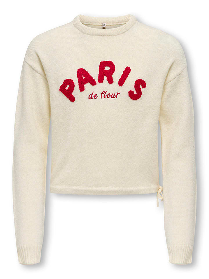 KIDS ONLY Sweter "Katia" w kolorze beżowym rozmiar: 122/128