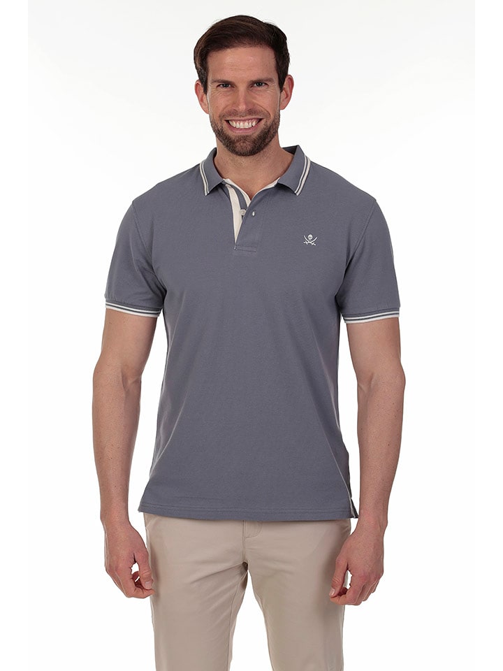 The Time of Bocha Koszulka polo w kolorze szarym rozmiar: M