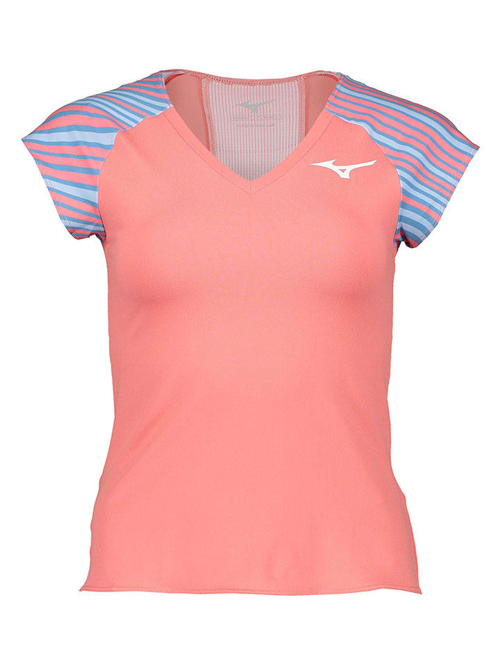 Mizuno Koszulka funkcyjna w kolorze jasnoróżowo-błękitnym rozmiar: XS