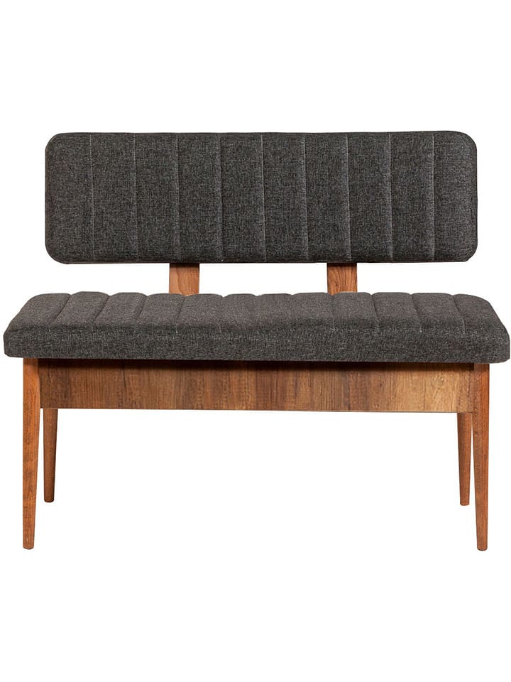 Scandinavia Concept Ławka w kolorze brązowo-antracytowym - 110 x 85 x 40 cm rozmiar: onesize