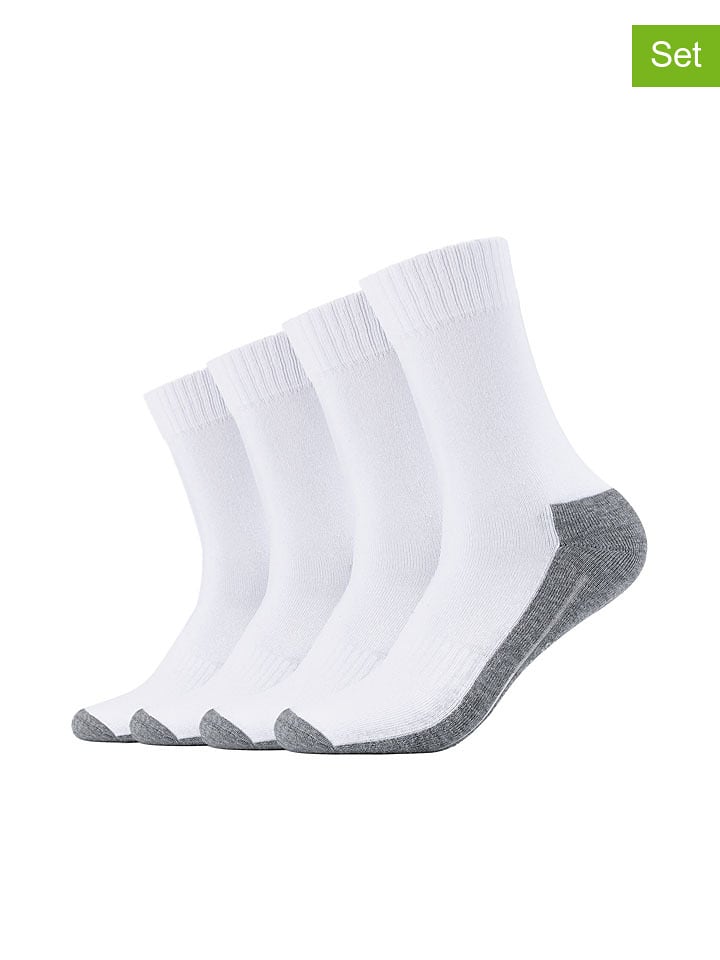 s.Oliver Skarpety (4 pary) w kolorze biało-szarym rozmiar: 39-42