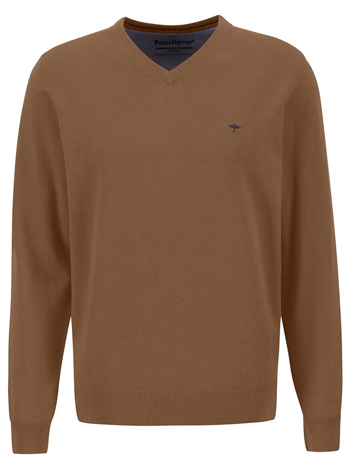 FYNCH-HATTON Sweter w kolorze brązowym rozmiar: 3XL