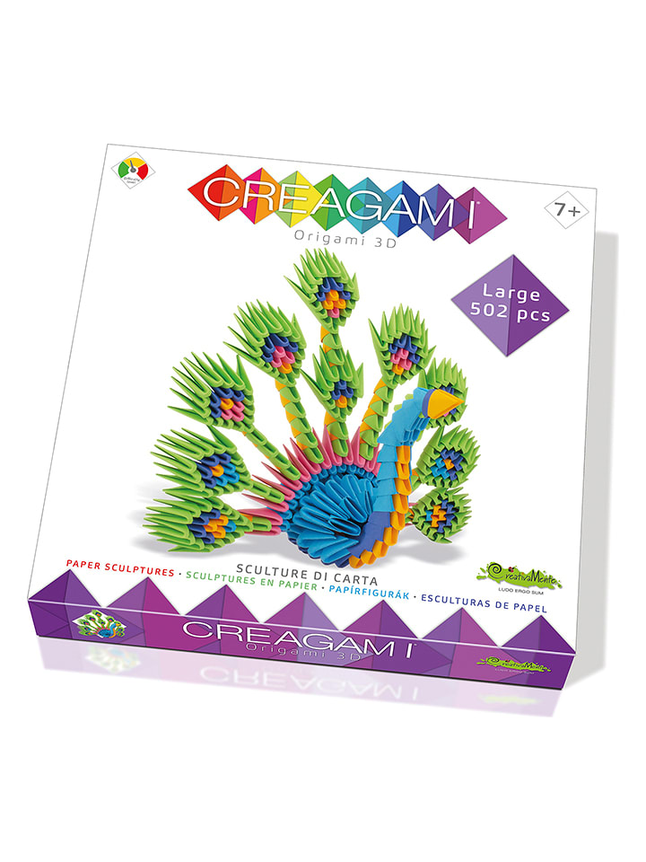 CREAGAMI Origami 3D "Peacock" - 7+ rozmiar: onesize