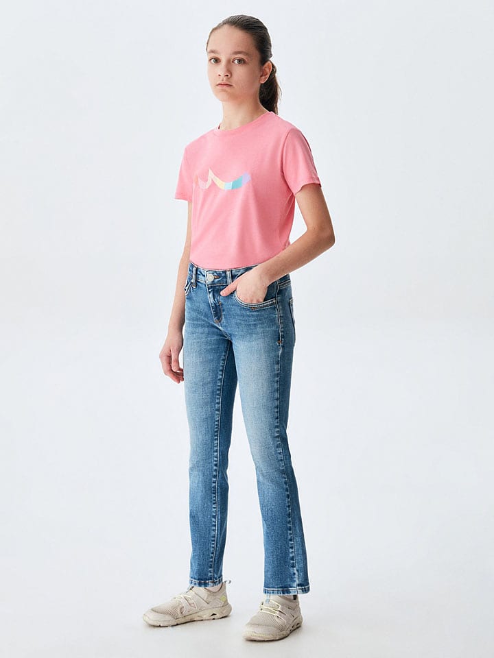 LTB Dżinsy "Galina G" - Regular fit - w kolorze niebieskim rozmiar: 134