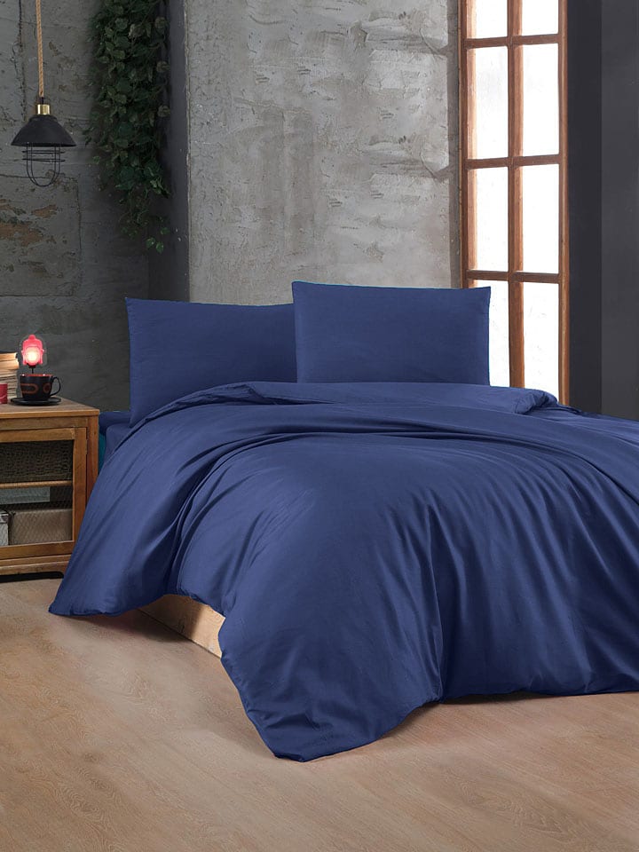 Elizabed Komplet pościeli renforcé w kolorze granatowym rozmiar: 200x200 cm