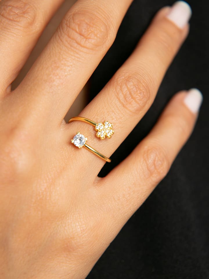 Lodie Silver Srebrny pierścionek z cyrkoniami rozmiar: onesize