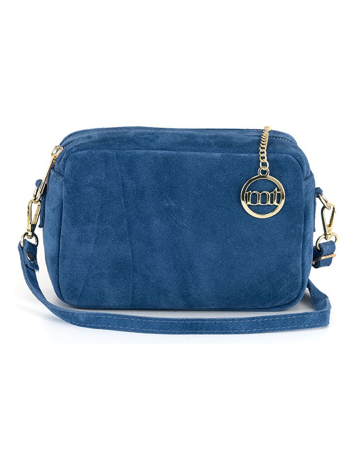 Mia Tomazzi Skórzana torebka w kolorze granatowym - 23 x 16 x 11 cm rozmiar: onesize