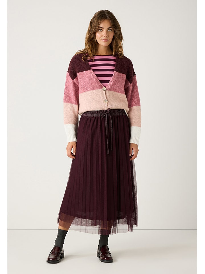 More & More Kardigan w kolorze bordowo-różowo-jasnoróżowym rozmiar: 42