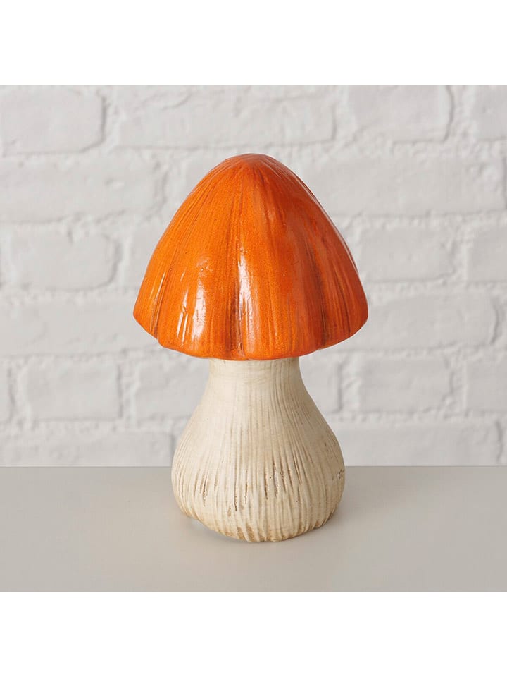 Boltze Figurka dekoracyjna "Zamo" w kolorze pomarańczowo-kremowym - wys. 20 cm rozmiar: onesize