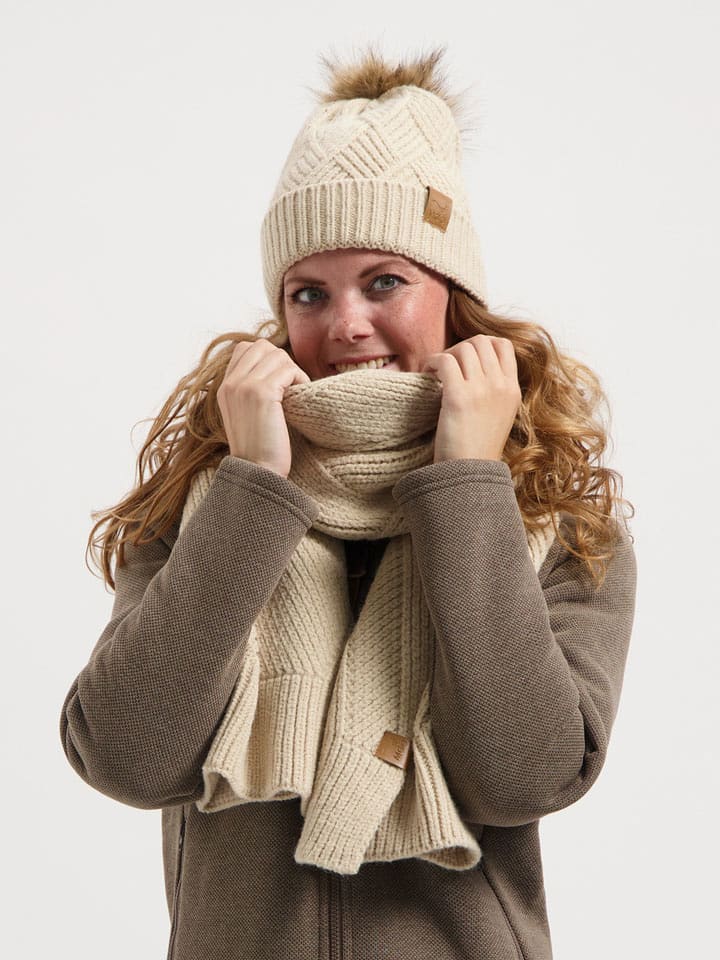 TRAVELIN' Szal w kolorze beżowym rozmiar: onesize