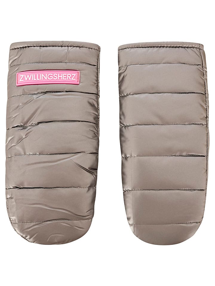 Zwillingsherz Rękawiczki w kolorze szarym rozmiar: onesize