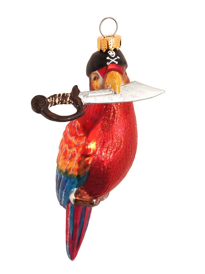 Krebs Glas Lauscha Ozdoba choinkowa w kolorze czerwonym - wys. 13 cm rozmiar: onesize