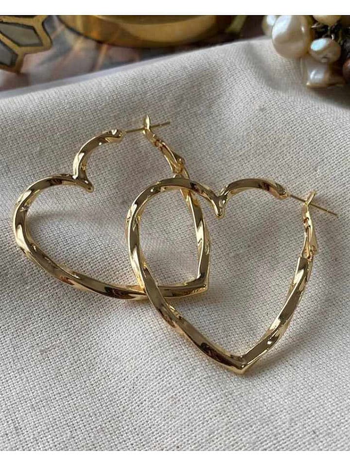 Luseera Pozłacane kolczyki-kreole rozmiar: onesize