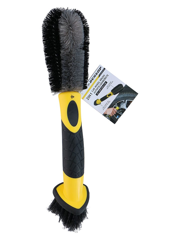 Dunlop Szczotka w kolorze czarno-żółtym do felg samochodowych - dł. 35 cm rozmiar: onesize