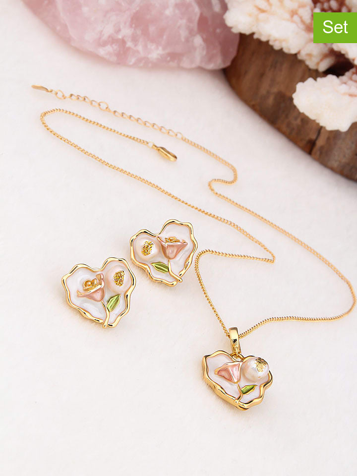 Pierres de Jade 2-częściowy zestaw biżuterii rozmiar: onesize