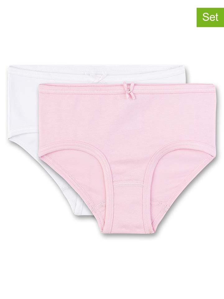 Sanetta Majtki (2 pary) w kolorze białym i jasnoróżowym rozmiar: 92