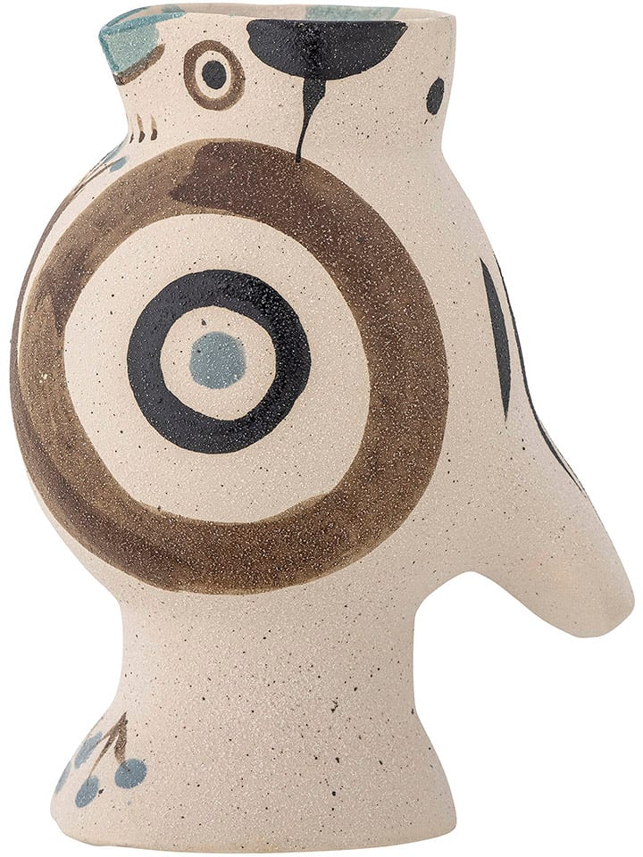 Bloomingville Wazon "Mahrab" w kolorze beżowym - 20,5 x Ø 15,5 cm rozmiar: onesize