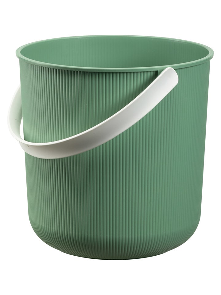 NHG Wiadro w kolorze biało-zielonym - 27,7 x 25,8 x 27,1 cm rozmiar: onesize