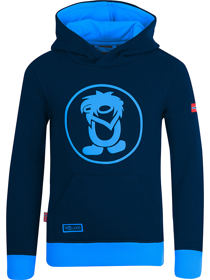 Trollkids Bluza "Troll" w kolorze granatowo-niebieskim rozmiar: 98