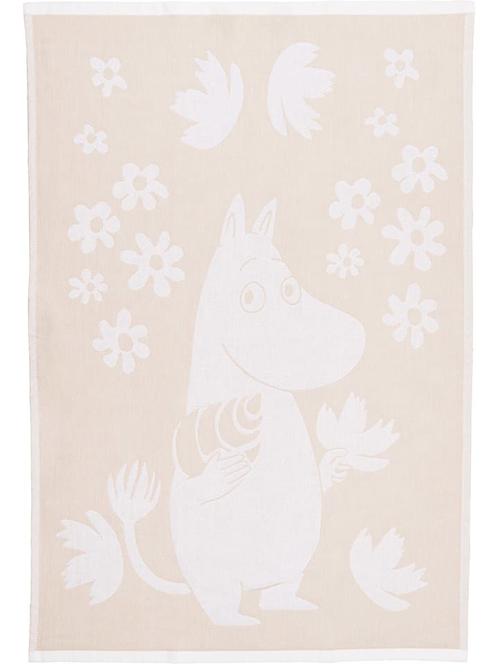 Moomin Ściereczka "Moomintroll" w kolorze beżowym do naczyń - 65 x 45 cm rozmiar: onesize