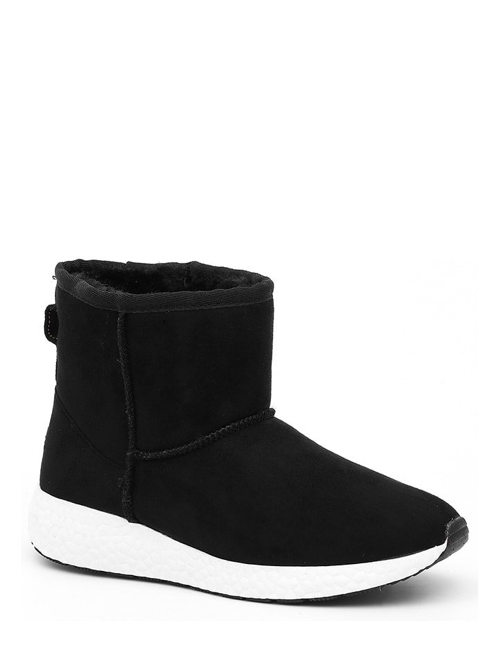 ISLAND BOOT Skórzane botki zimowe "Spotty" w kolorze czarnym rozmiar: 36