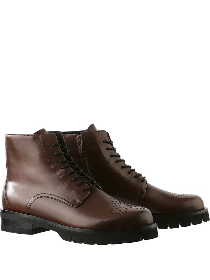 Högl Skórzane botki "Brooklyn" w kolorze brązowym rozmiar: 44