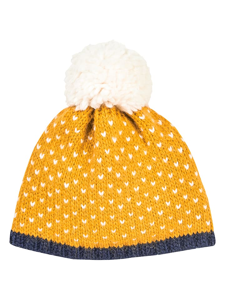 finkid Czapka "Pekoni" w kolorze żółtym rozmiar: 48-50 cm