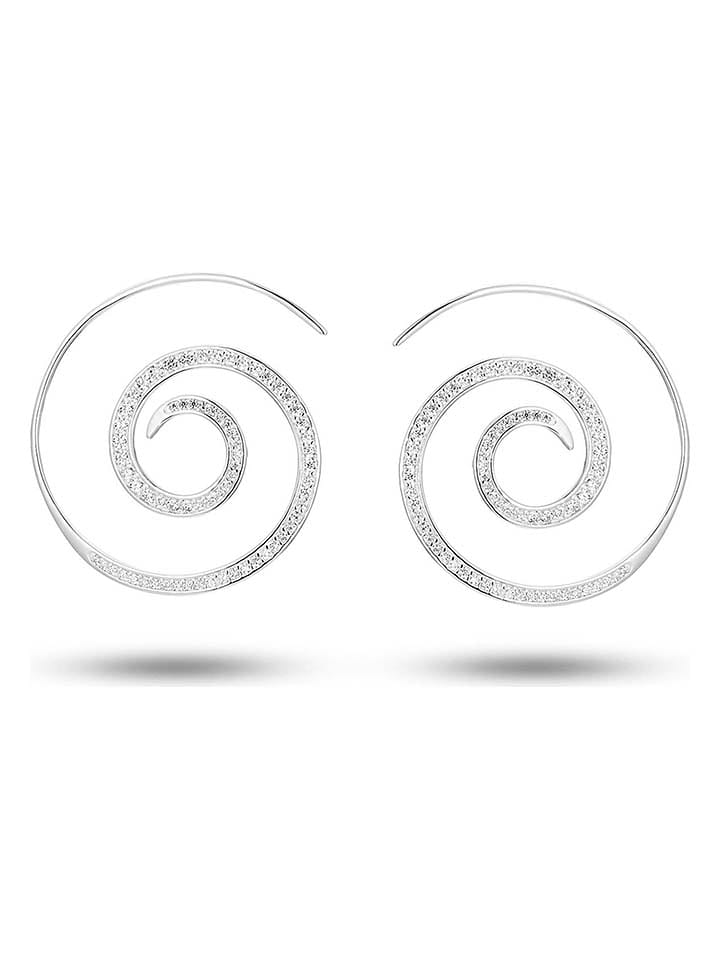 DI GIORGIO Srebrne kolczyki z cyrkoniami rozmiar: onesize